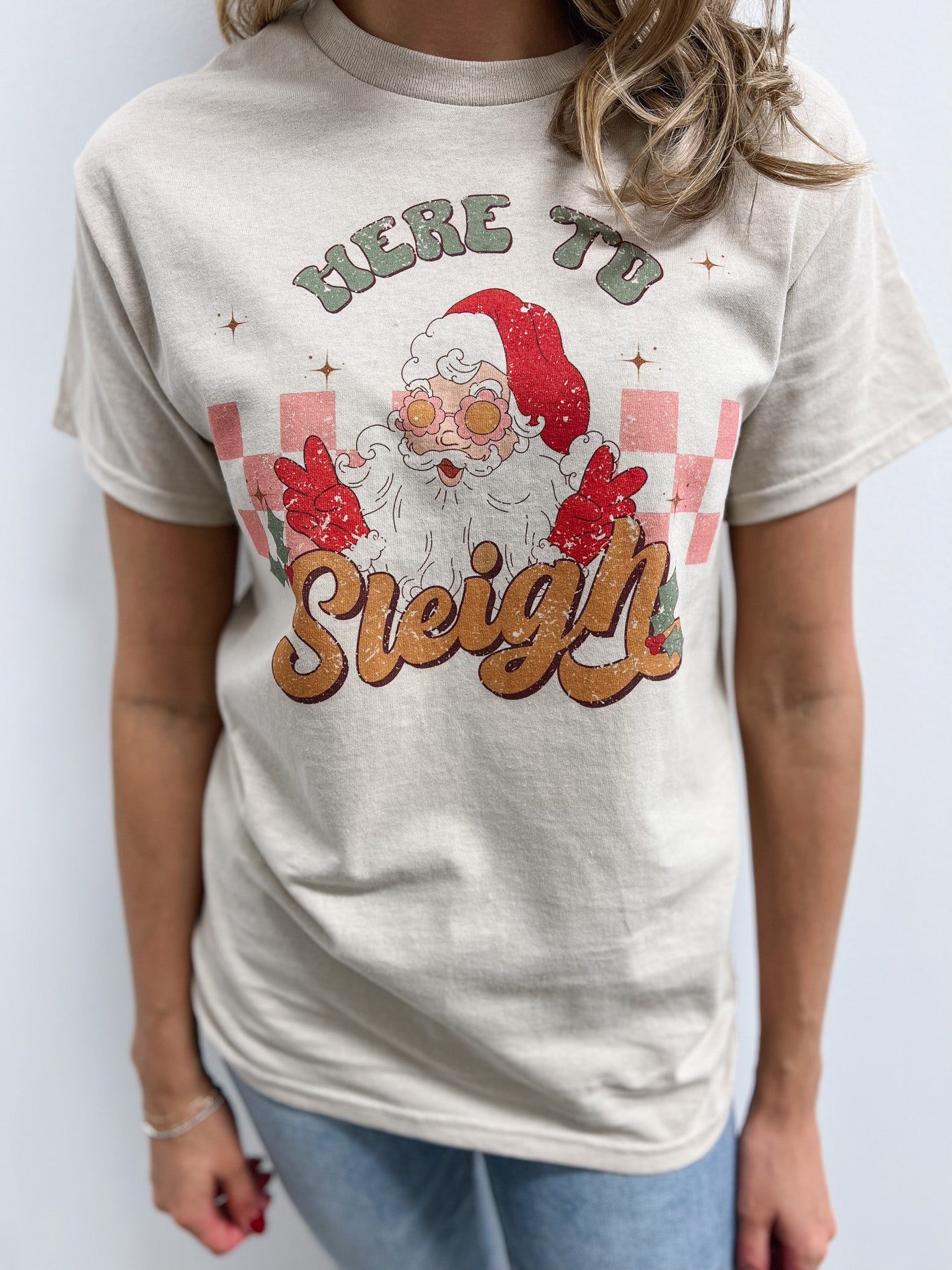 Here to Sleigh Tee sold by Sienna Sky product image thumbnail 3