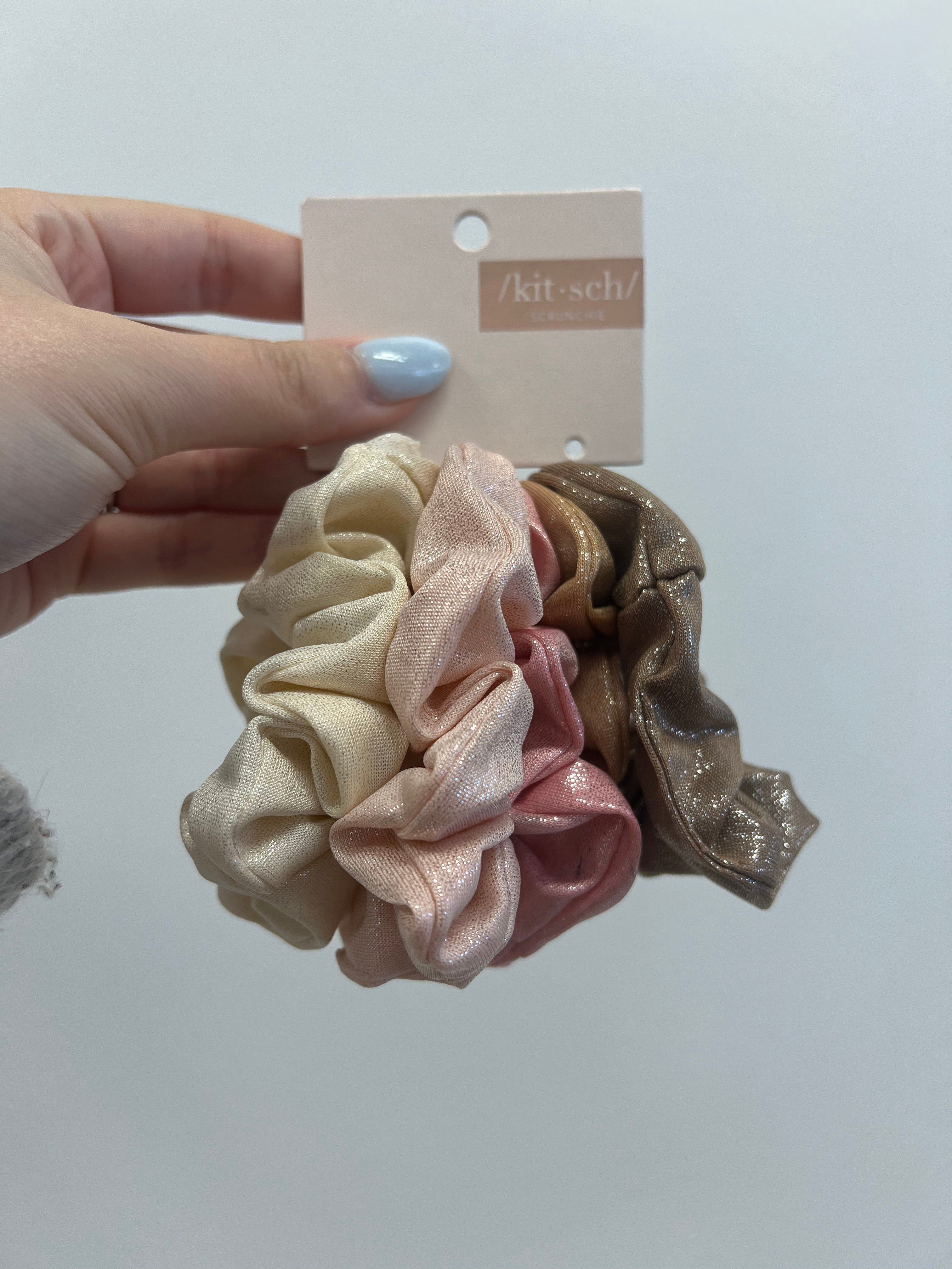 Metallic Scrunchie Set sold by Sienna Sky