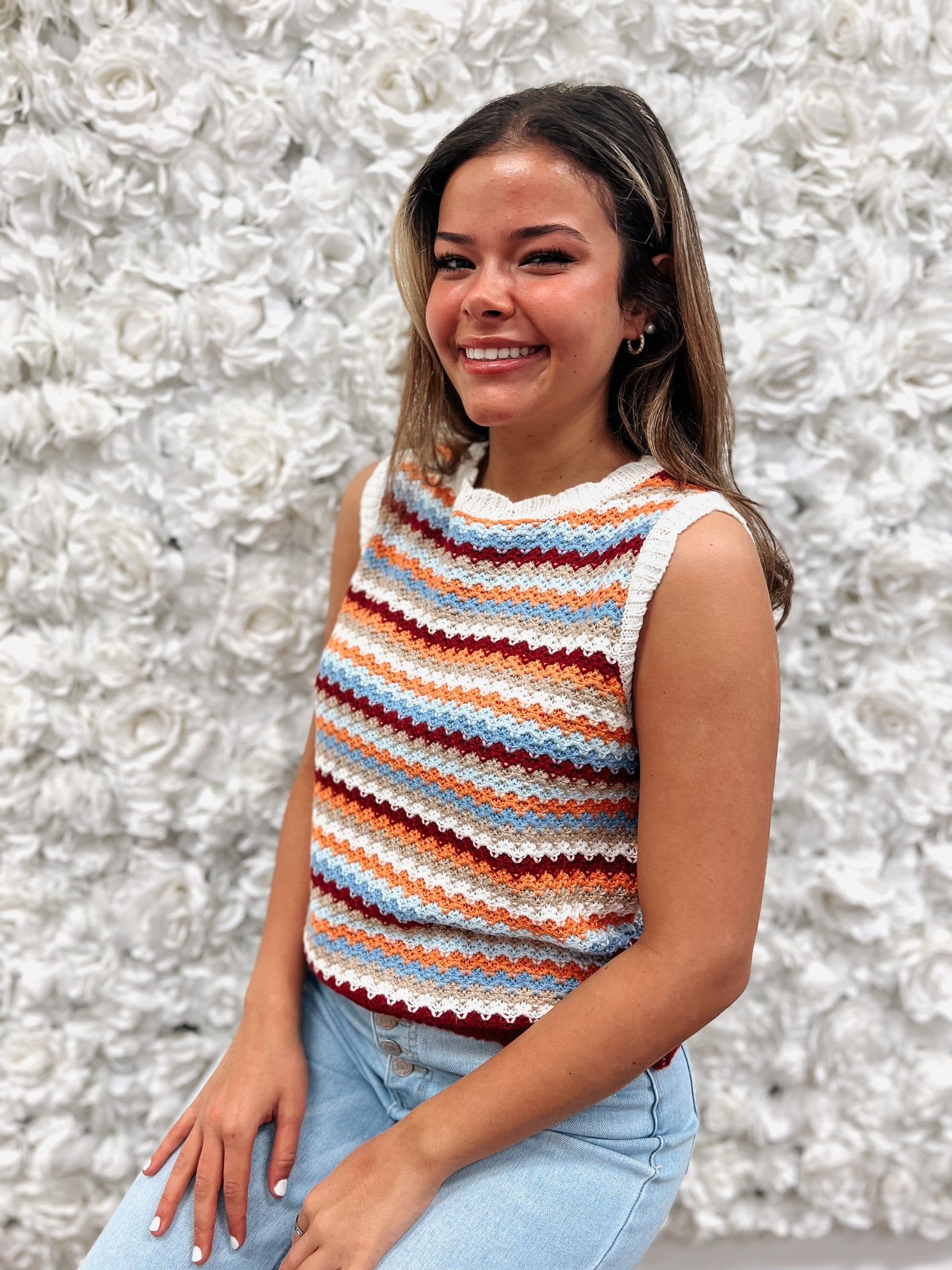 Edie Sweater Vest sold by Sienna Sky