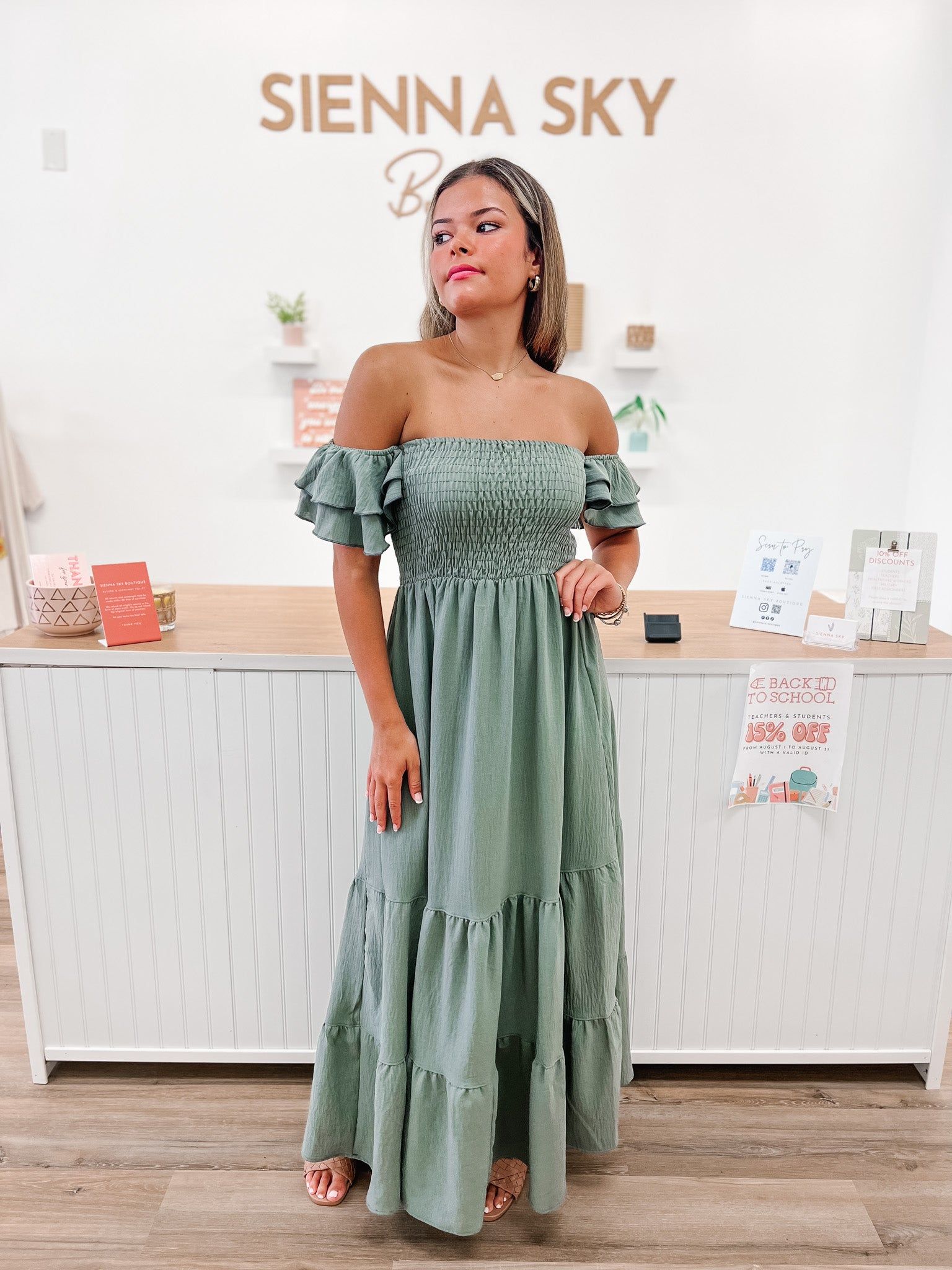 OIive Dress sold by Sienna Sky