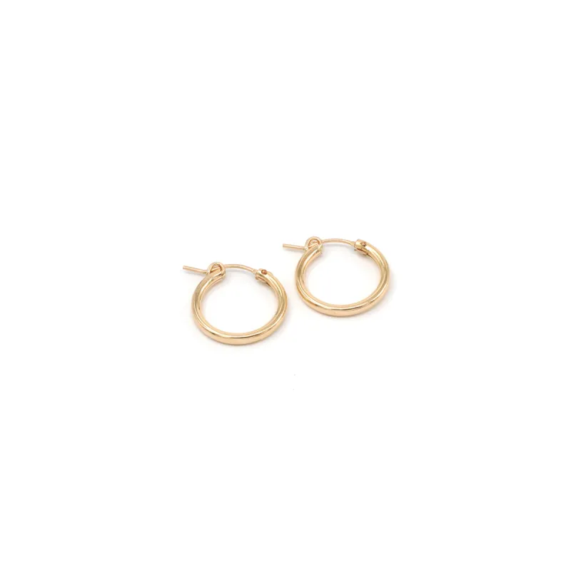 Medium Hinge Hoops sold by Sienna Sky
