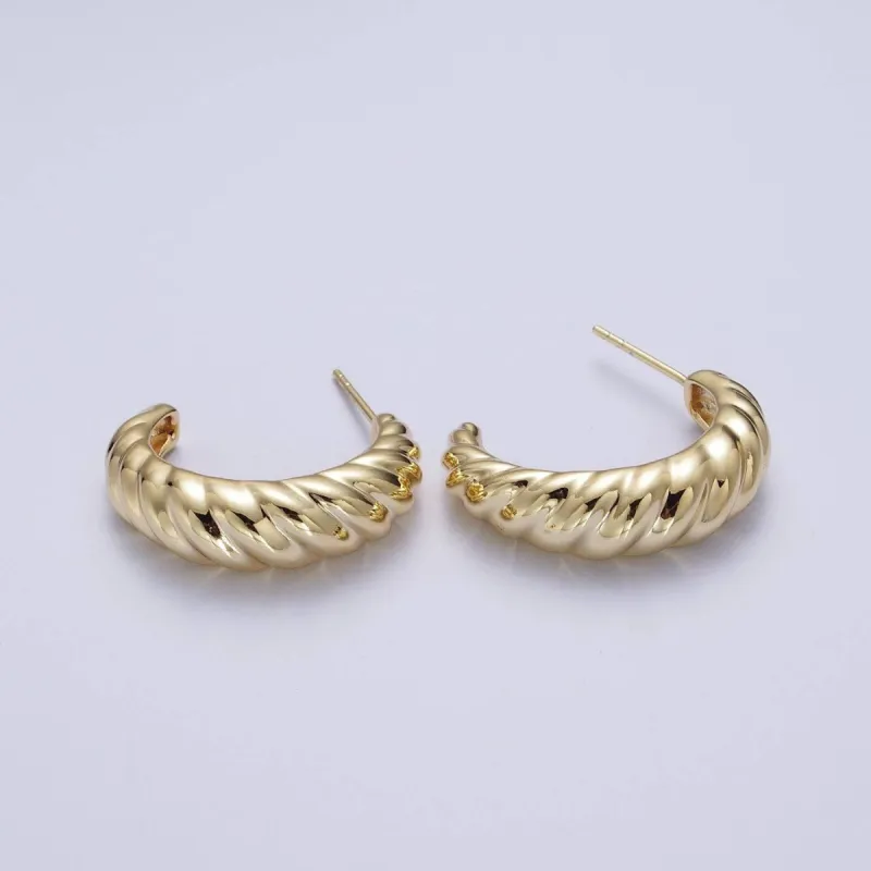 Chunky Croissant Hoops sold by Sienna Sky