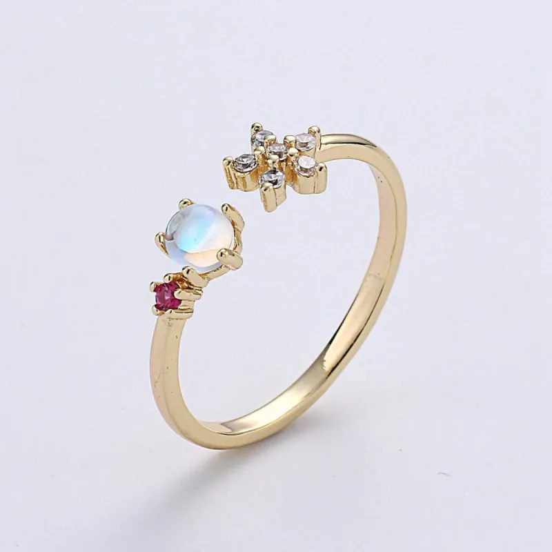 Floral & Opal Ring sold by Sienna Sky