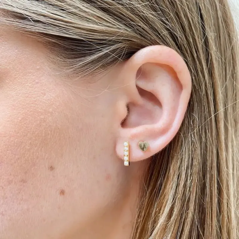 Mini Heart Studs sold by Sienna Sky