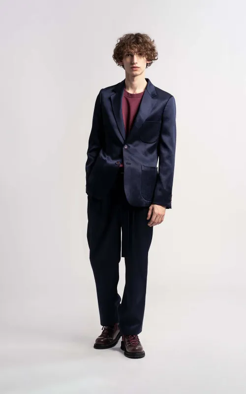 Roger Twill Satin Single Breasted Blazer sold by Sies Marjan