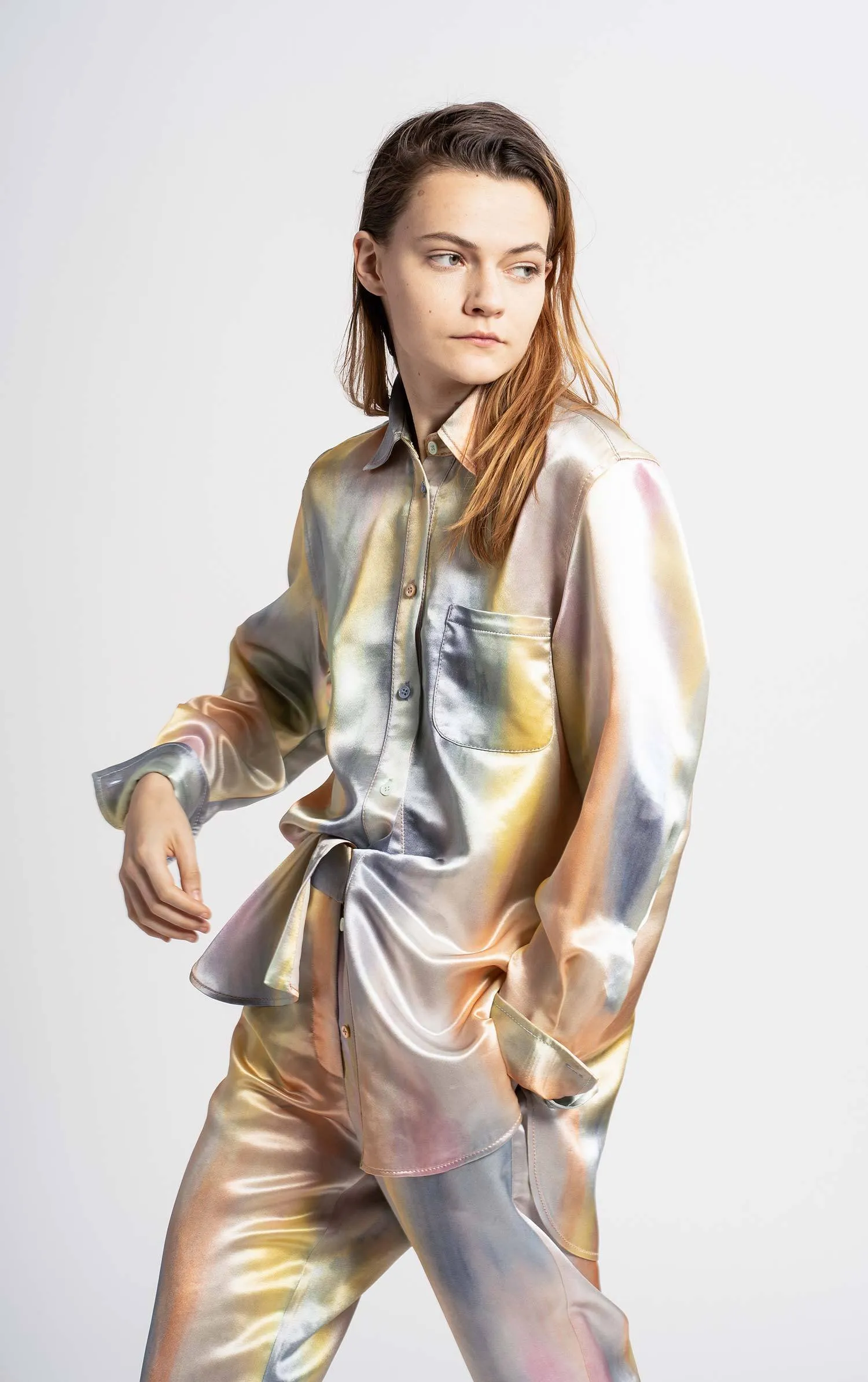 Sander Printed Satin Shirt sold by Sies Marjan product image thumbnail 5