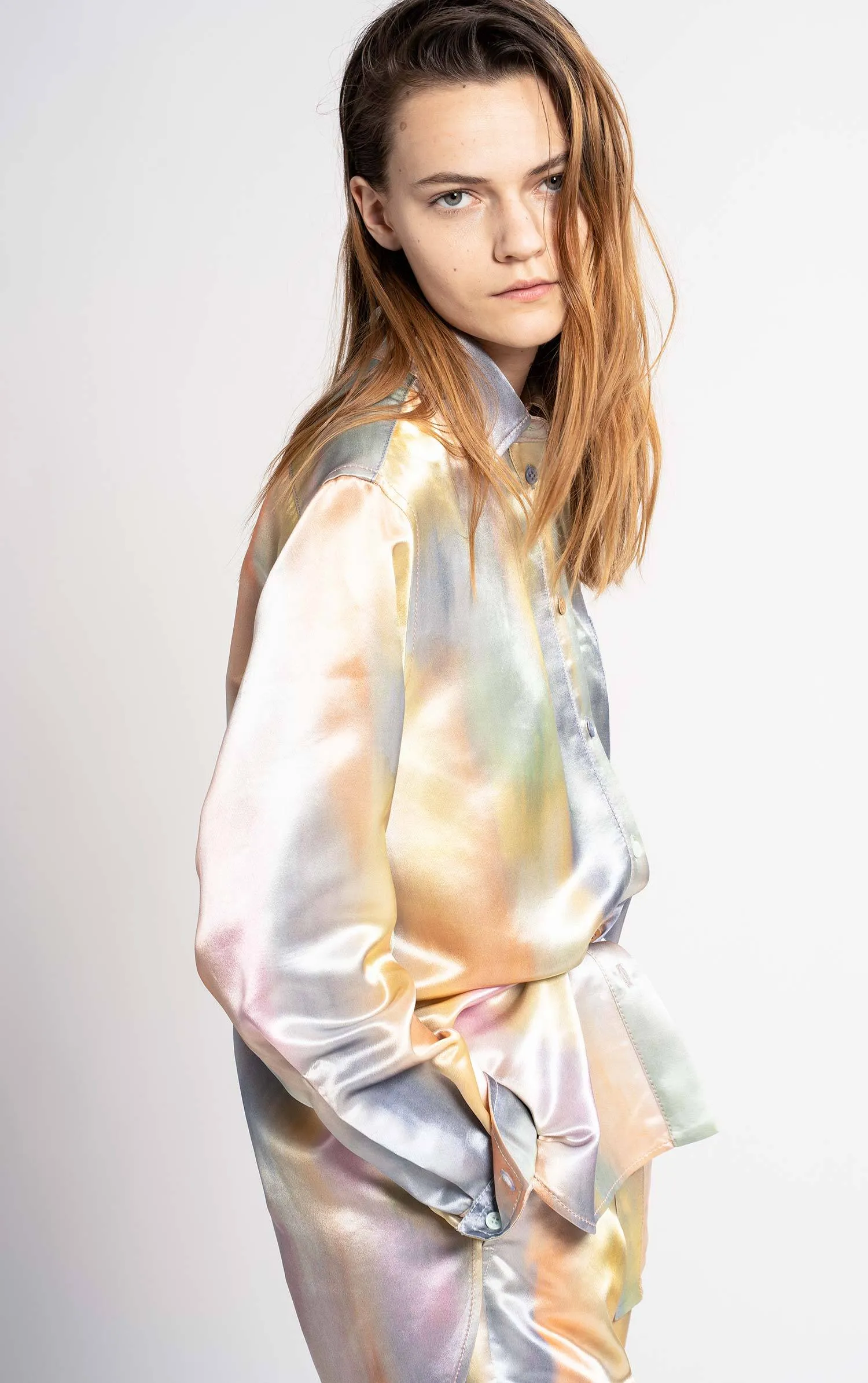 Sander Printed Satin Shirt sold by Sies Marjan product image thumbnail 2