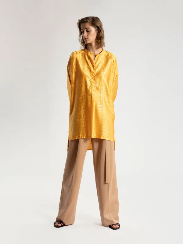 Azra Embossed Satin Tunic sold by Sies Marjan