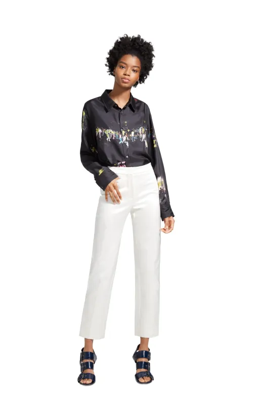 Liv Satin Slim Pant made by Sies Marjan