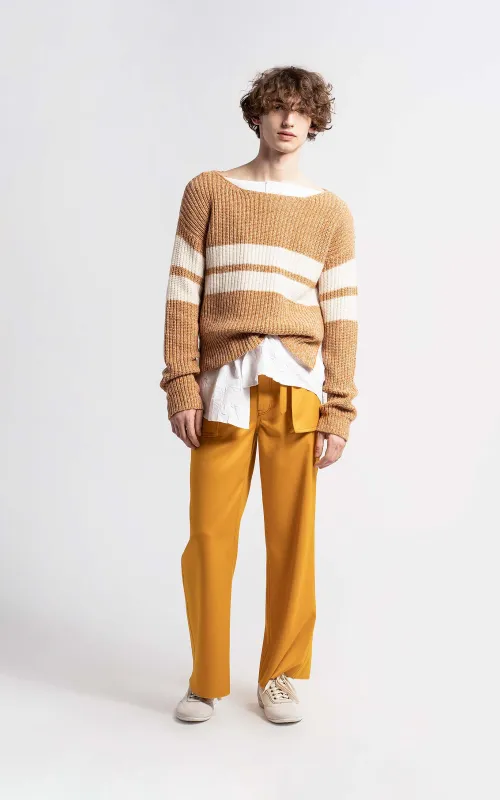 Gilles Cashmere Melange Wide Neck Sweater made by Sies Marjan