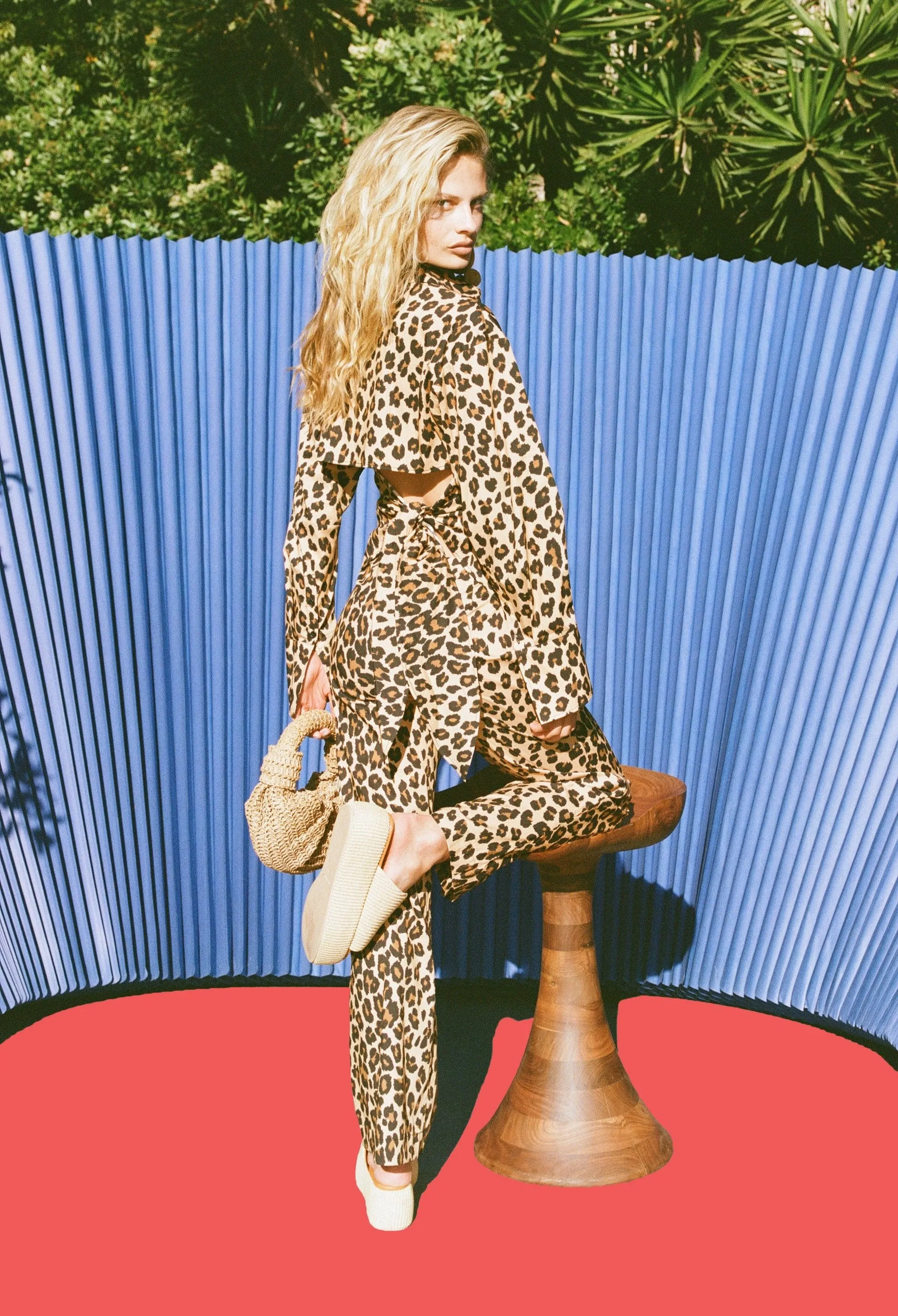 Loch Poplin Button Up in Cheetah sold by Simon Miller product image thumbnail 2