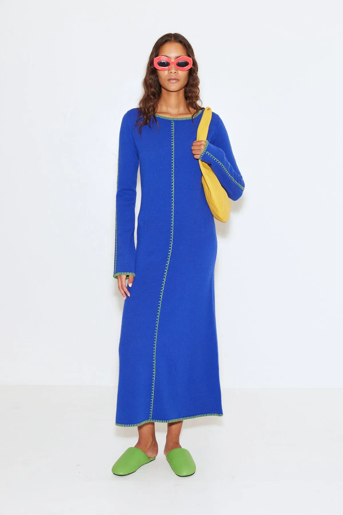 Glenn Dress in Azure sold by Simon Miller