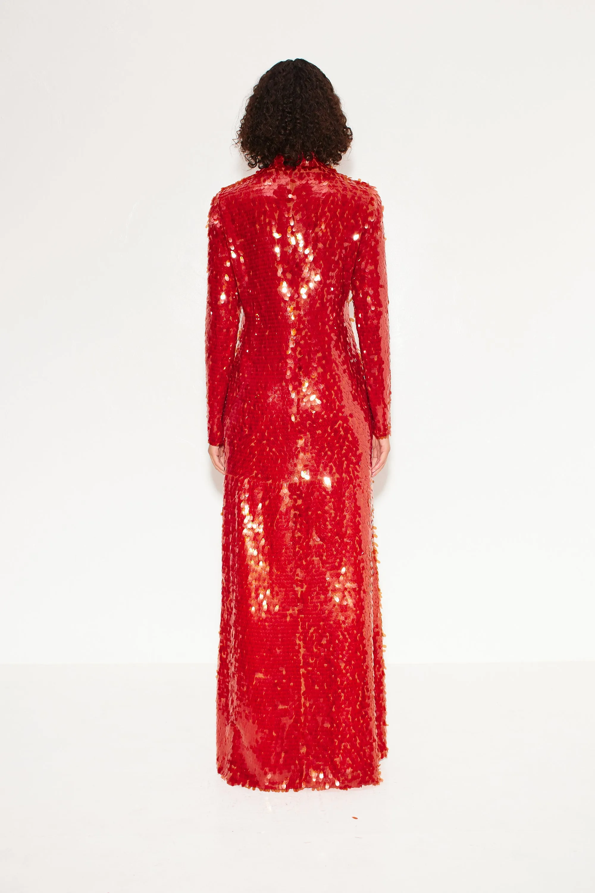 Sequin Sculpty Dress in Chili sold by Simon Miller product image thumbnail 3
