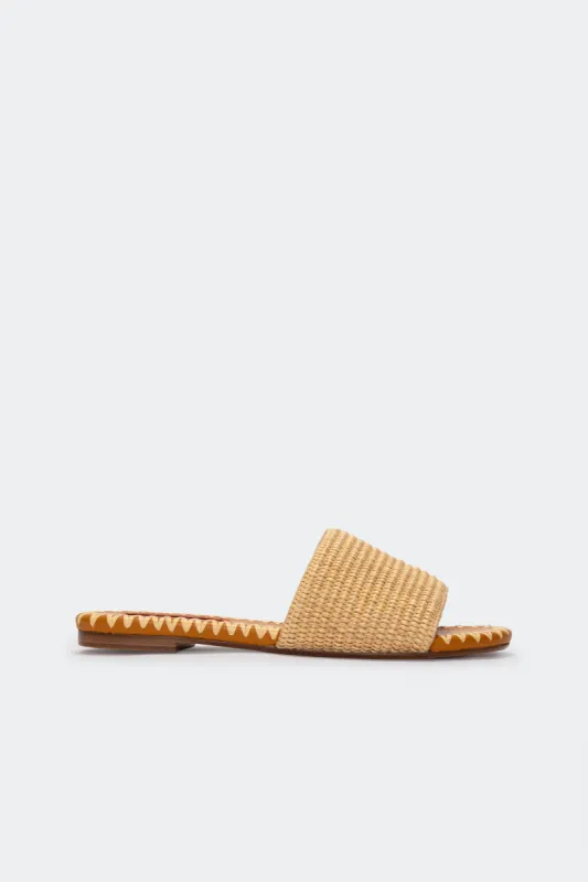Raffia Salerno Sandal in Natural sold by Simon Miller