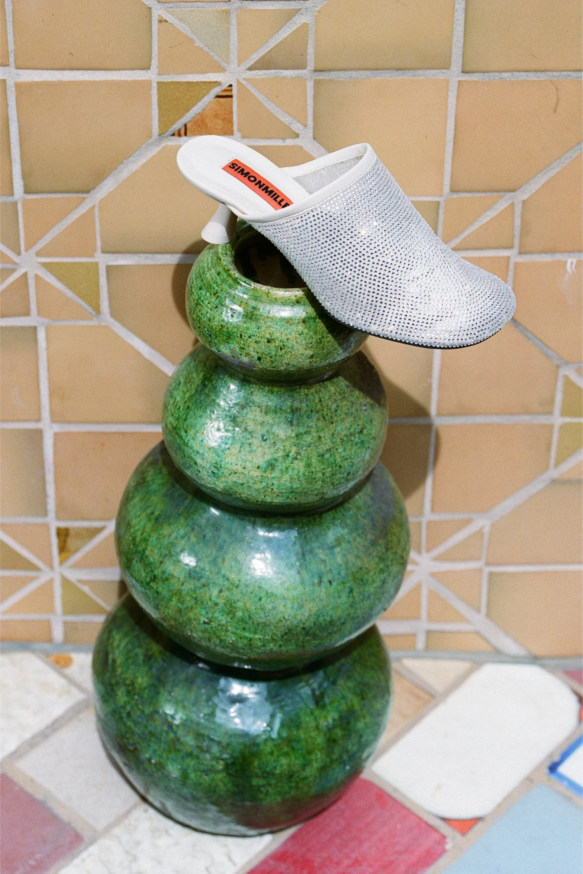 Crystal Beep Mule in Seashell sold by Simon Miller product image thumbnail 3