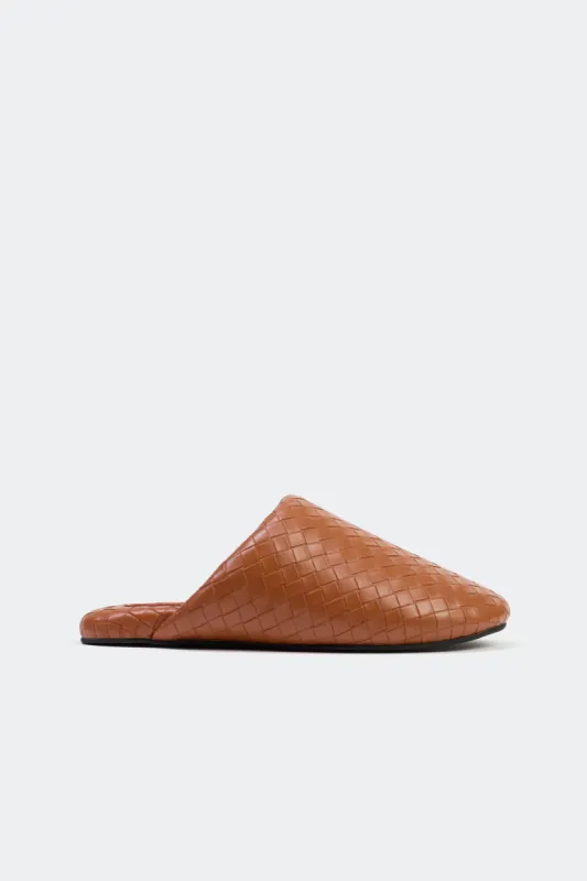 Woven Bubble Slipper in Chestnut sold by Simon Miller