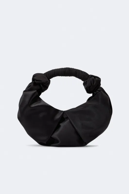 Lopsy Bag in Black Satin sold by Simon Miller