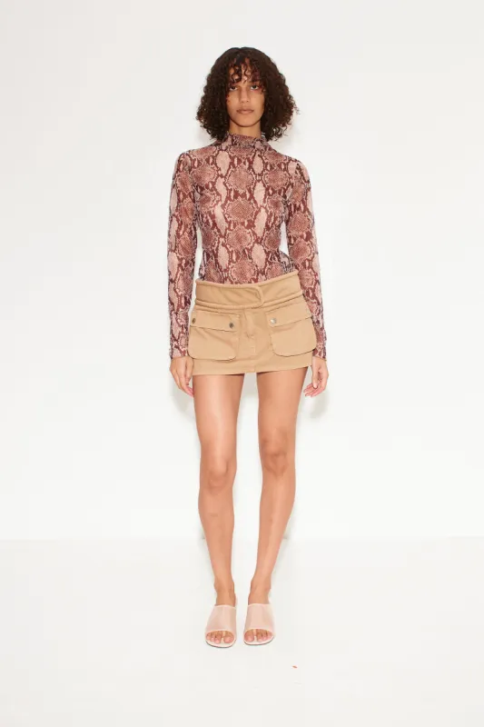 Campo Cargo Skirt in Khaki made by Simon Miller