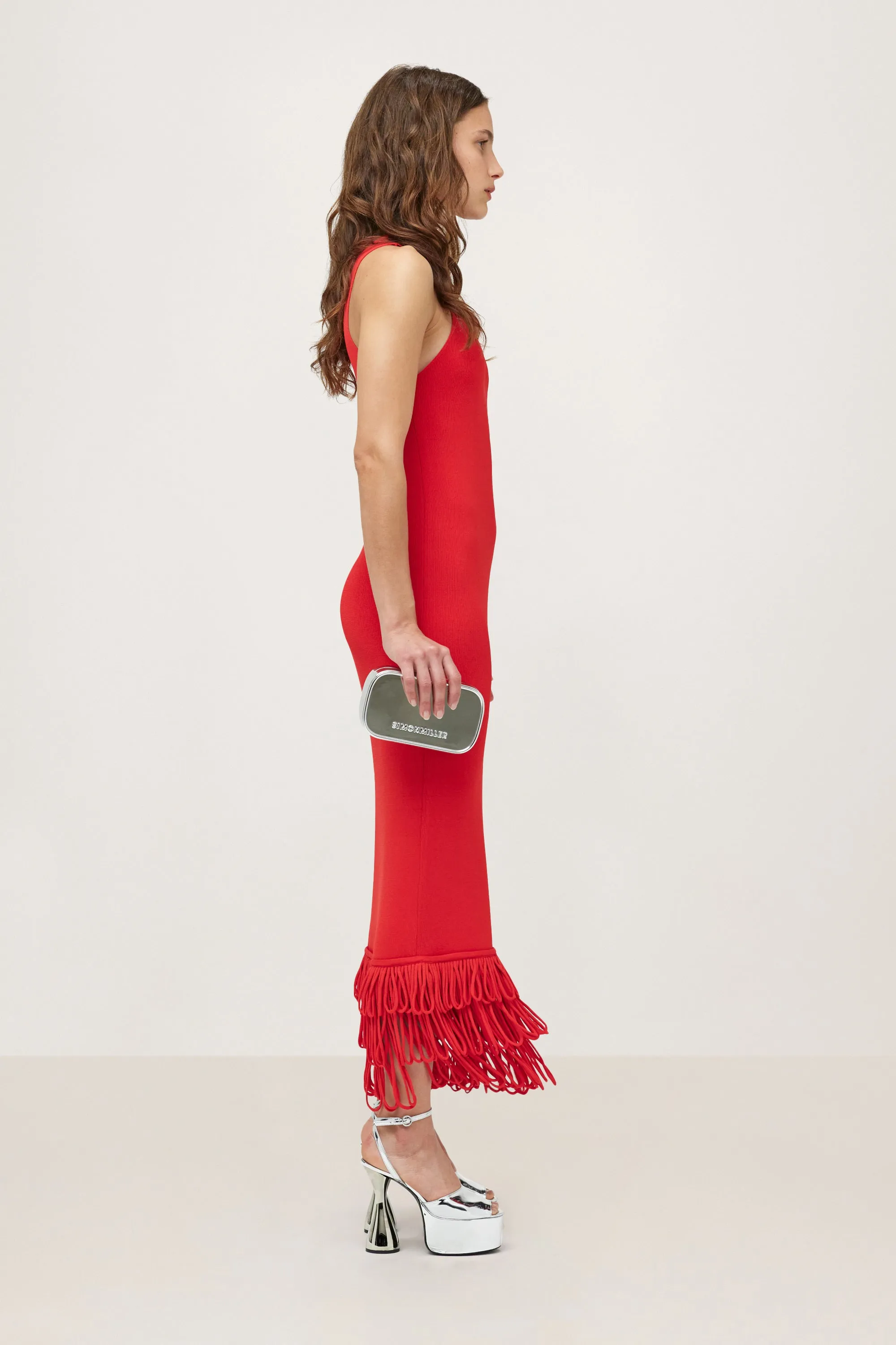 Knits By Albers Dress in Cherry sold by Simon Miller product image thumbnail 4