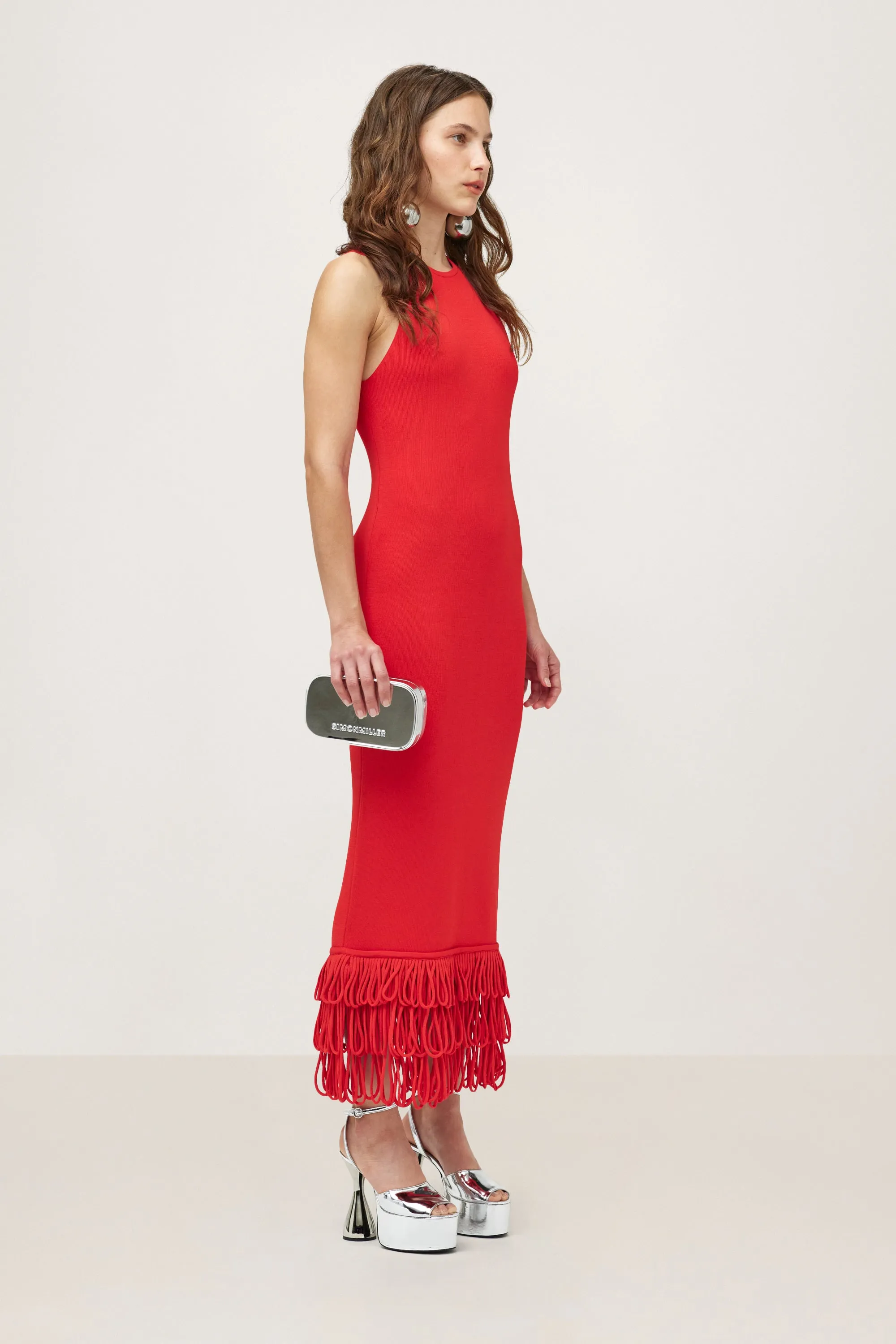 Knits By Albers Dress in Cherry sold by Simon Miller product image thumbnail 3