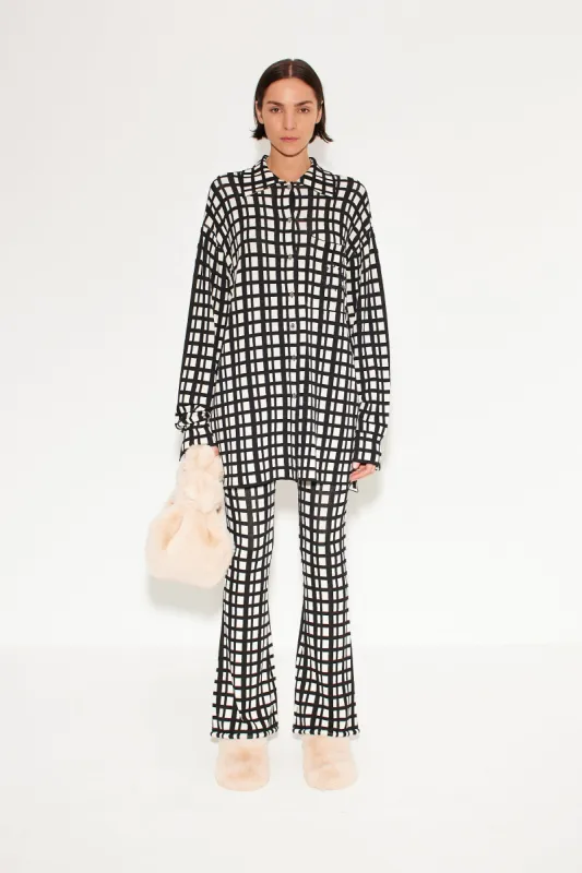 Knits By Whitsett Pant in Windowpane sold by Simon Miller