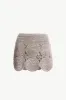 Beep Beep Mini Skirt in Satellite Silver sold by Simon Miller