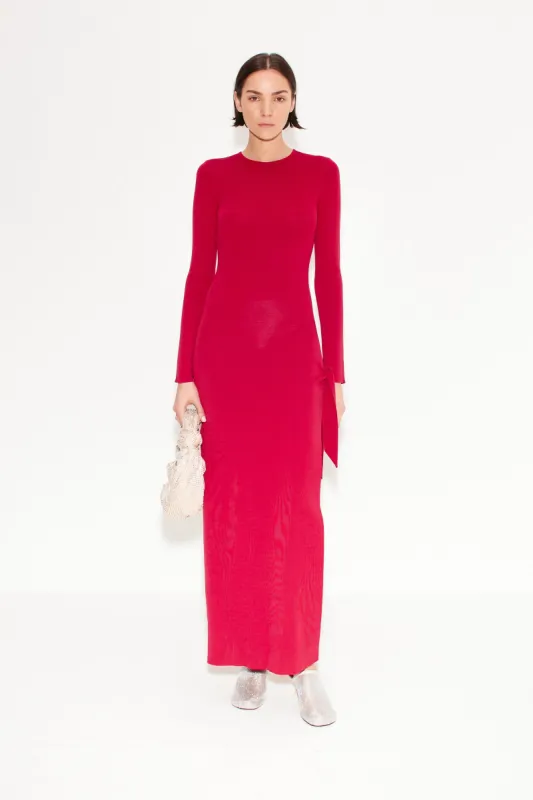 Knits By Long Sleeve Junjo Dress in Sangria made by Simon Miller