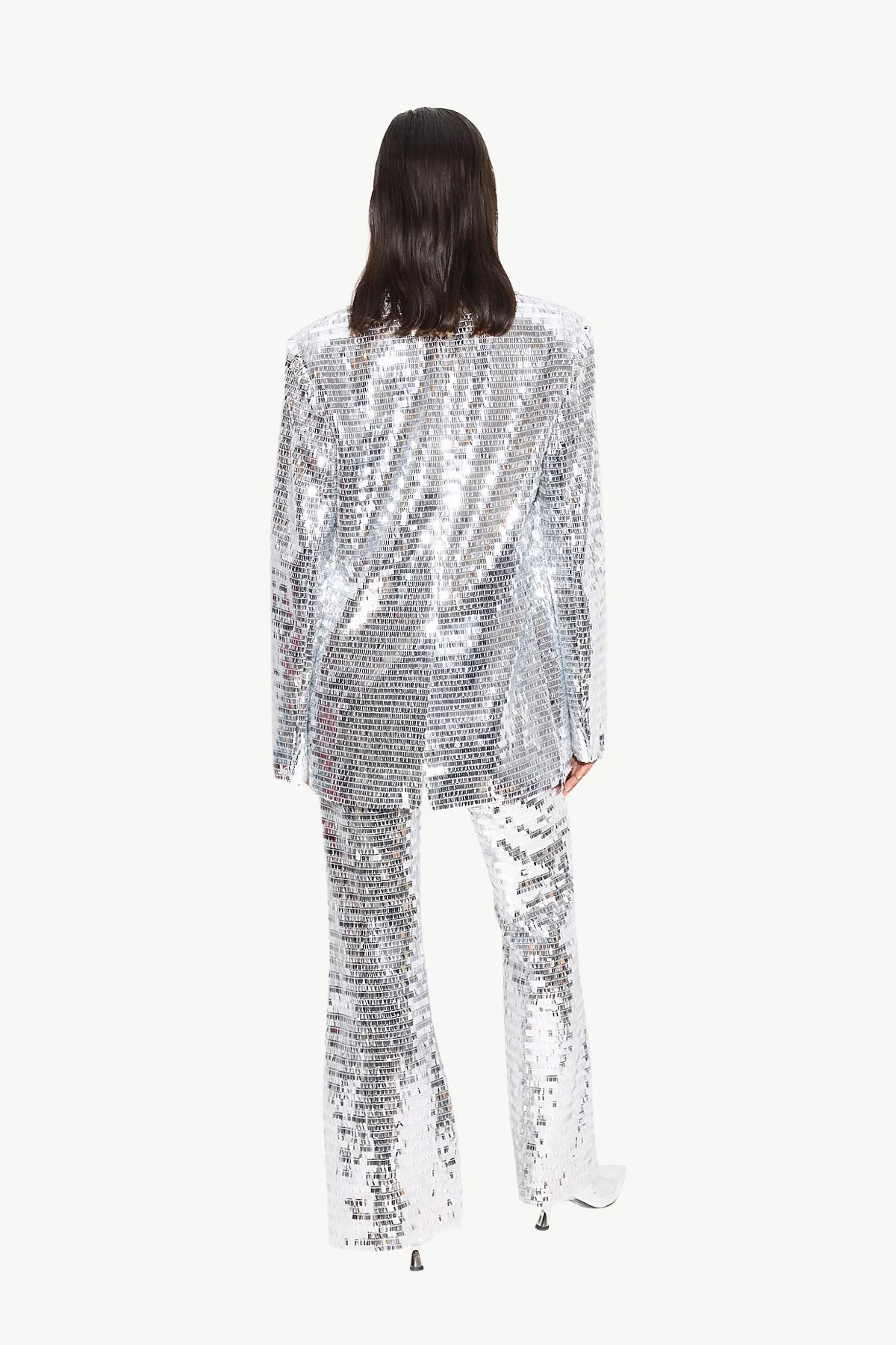Sequin Robo Pant in Satellite Silver sold by Simon Miller product image thumbnail 5