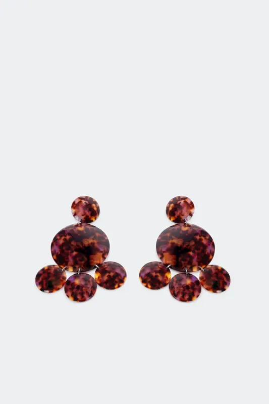 Deco Earring in Brown/Black Tortoise sold by Simon Miller