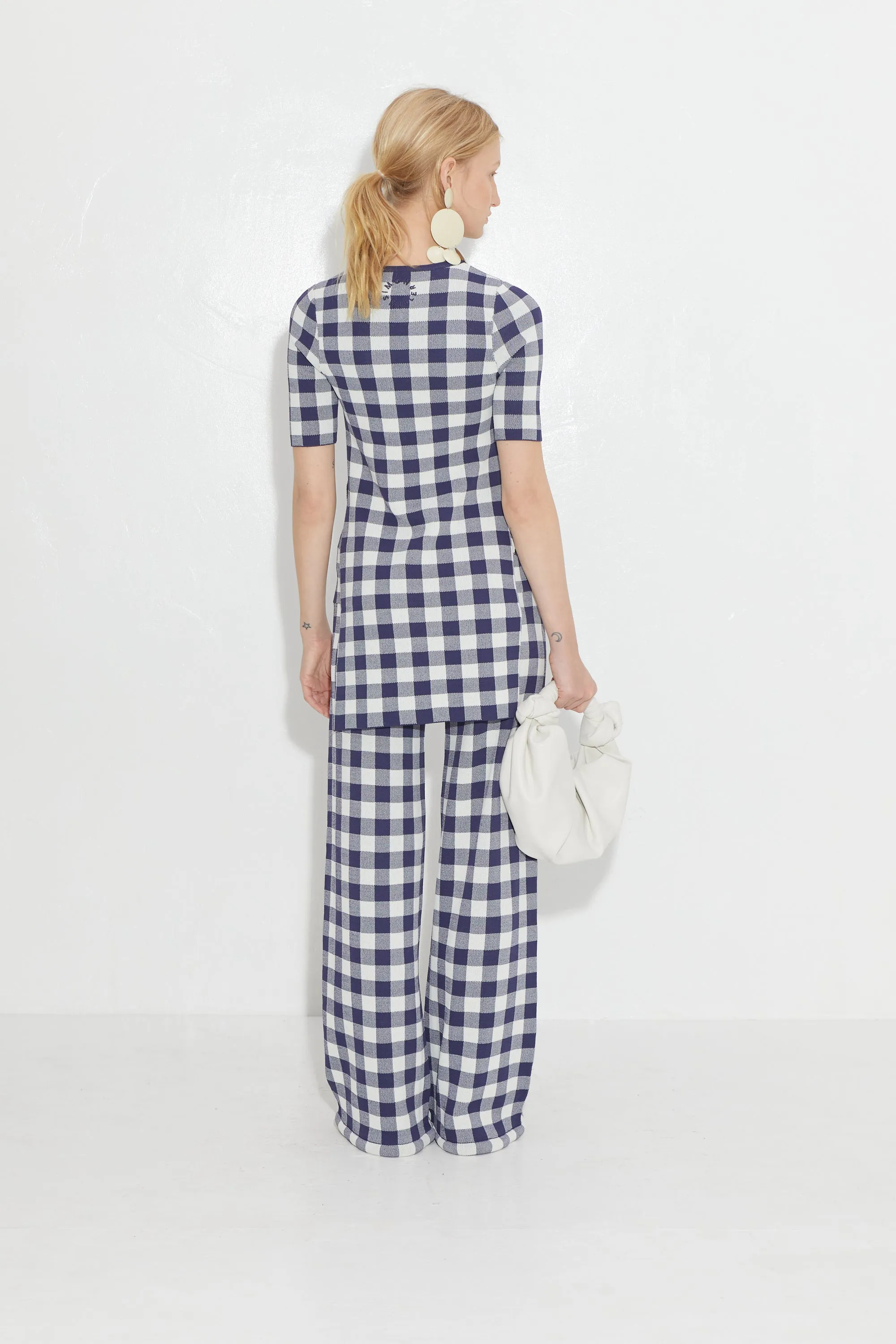 Knits By Jabber Pant in Ink Gingham sold by Simon Miller product image thumbnail 3