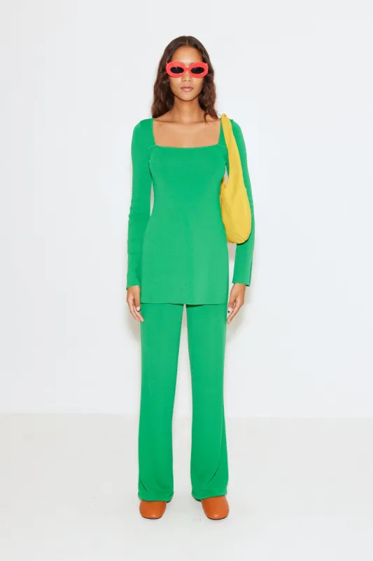 Knits By Jabber Pant in Highland Green sold by Simon Miller