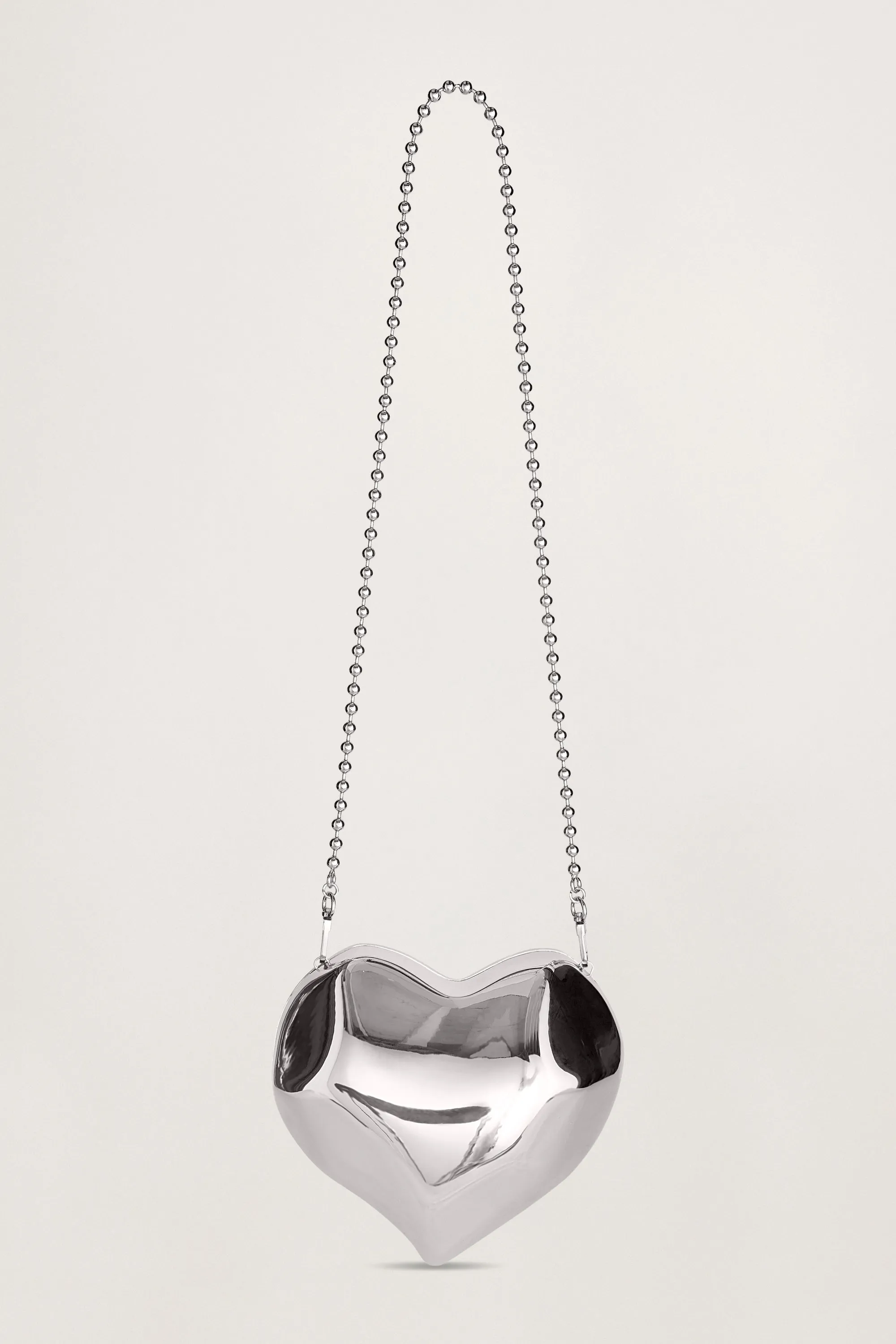 Molded Heart Bag In Silver sold by Simon Miller product image thumbnail 5