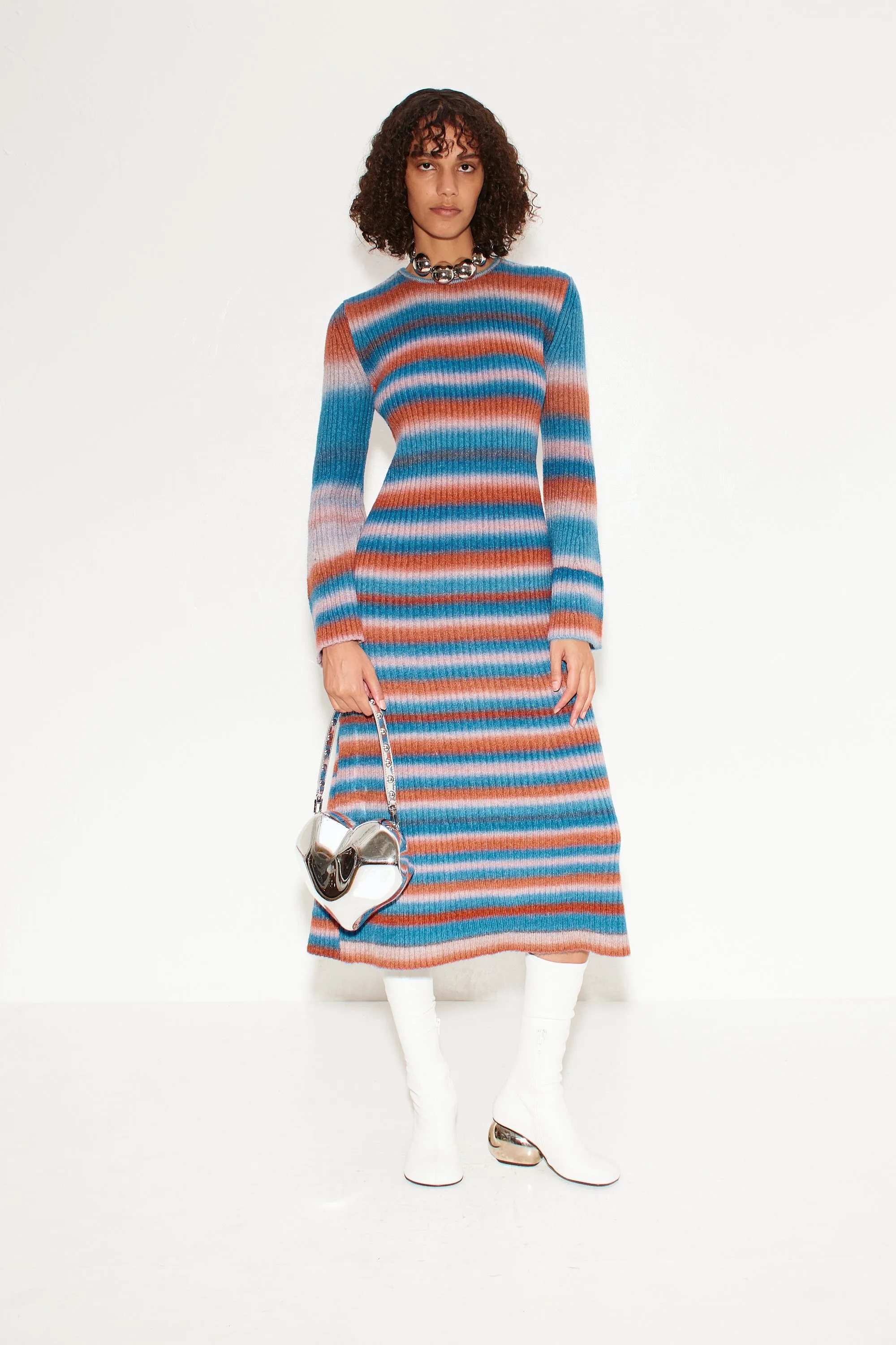 Molded Heart Bag In Silver sold by Simon Miller product image thumbnail 2