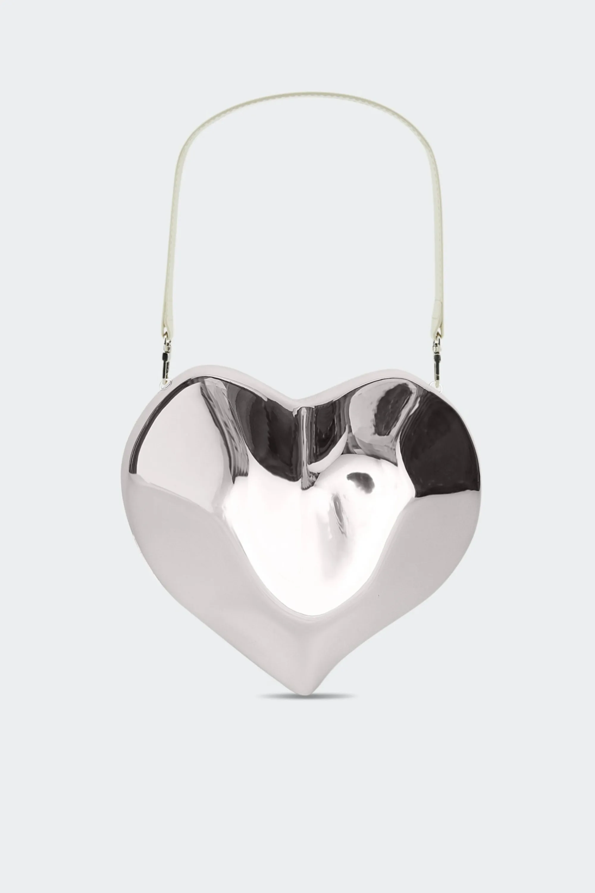 Molded Heart Bag In Silver sold by Simon Miller product image thumbnail 3