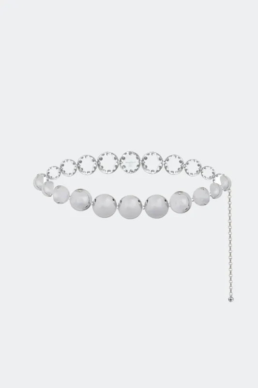 Dome Belt in Silver made by Simon Miller