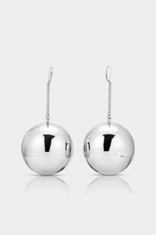 Disco Drop Earring In Silver sold by Simon Miller