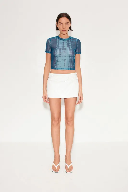Dahl Mini Skirt in Macadamia sold by Simon Miller