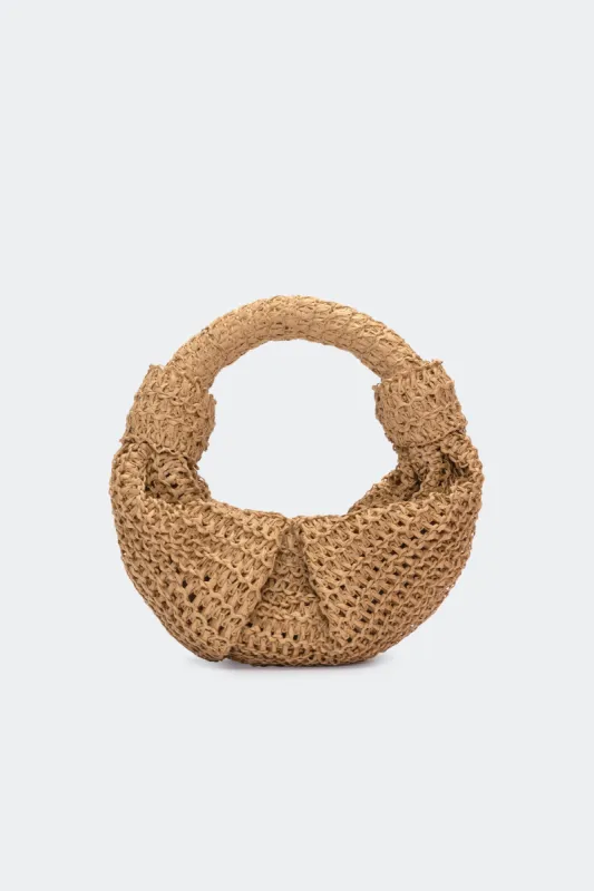 Raffia Lopsy Bag in Natural sold by Simon Miller