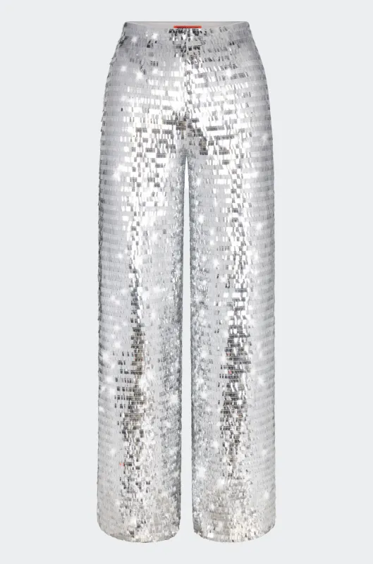 Sequin Pia Pant in Satellite Silver sold by Simon Miller