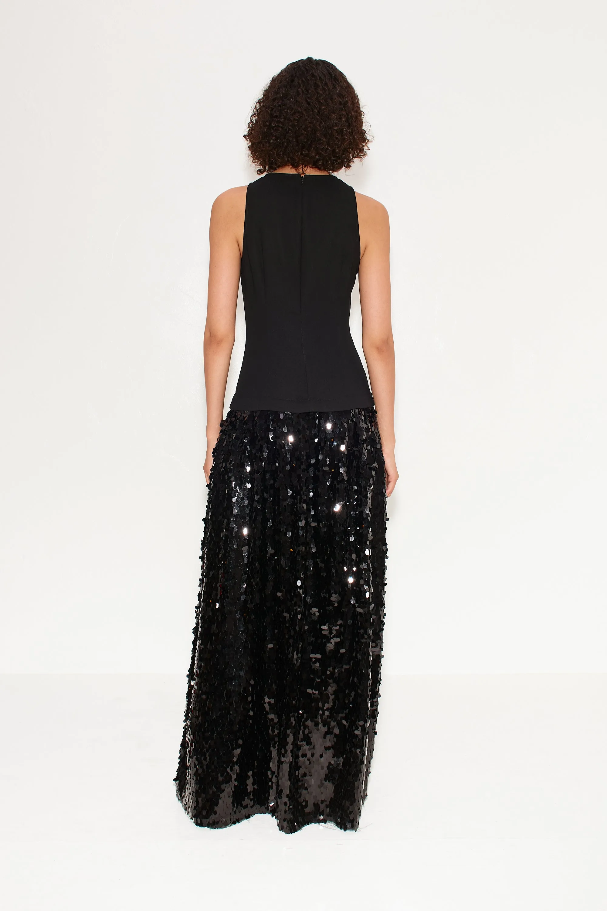 Memphis Crepe Sequin Dress in Black sold by Simon Miller product image thumbnail 5