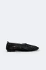 Crochet Riad Flat in Black sold by Simon Miller