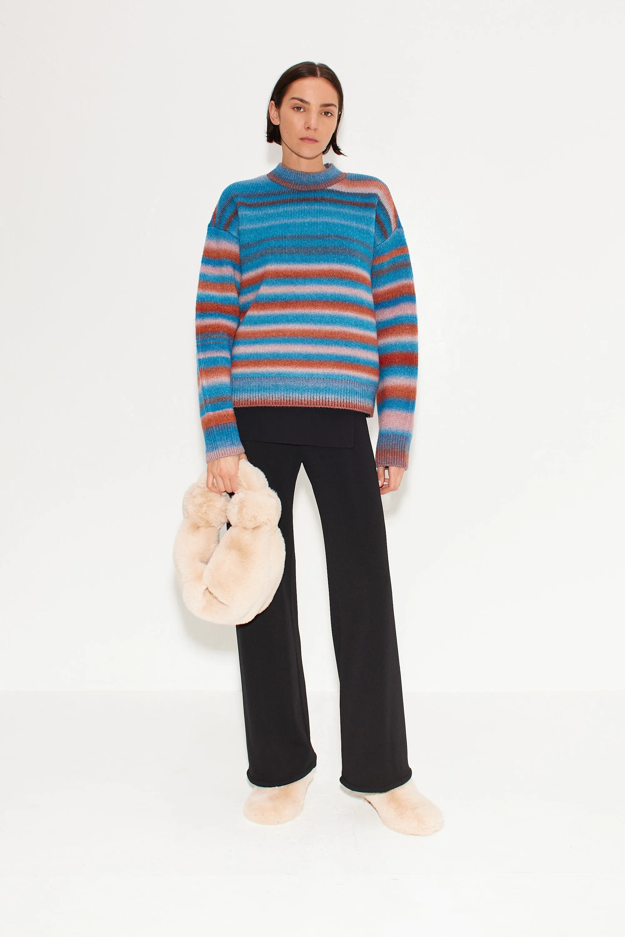 Calder Knit Sweater in Matisse Blue Multi sold by Simon Miller product image thumbnail 3