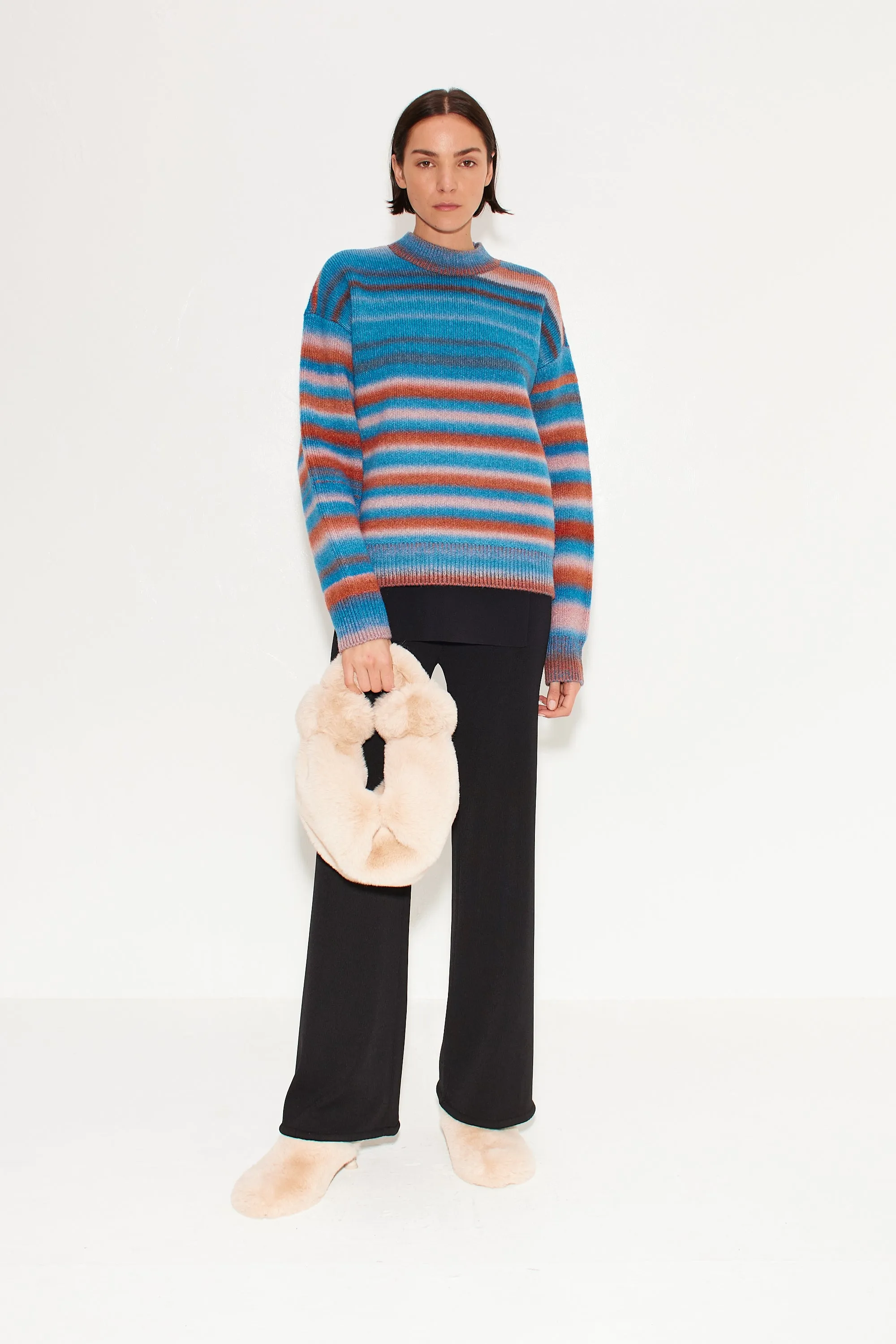 Calder Knit Sweater in Matisse Blue Multi sold by Simon Miller product image thumbnail 4