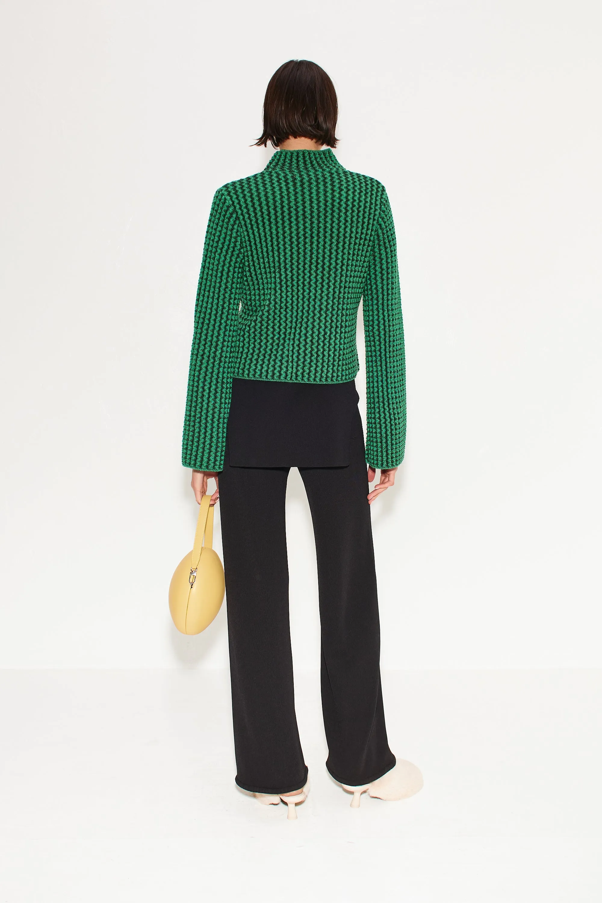 Peep Textured Knit Sweater in Gummy Green sold by Simon Miller product image thumbnail 3