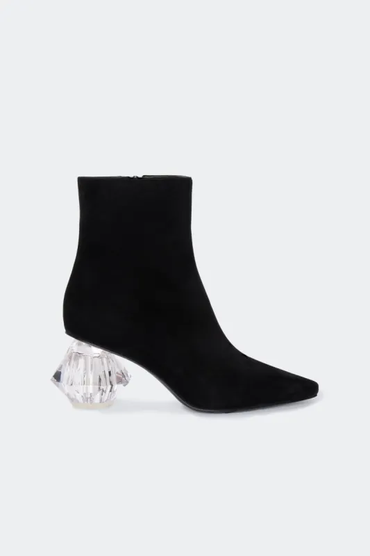 Suede Crystal Kuki Boot in Black sold by Simon Miller
