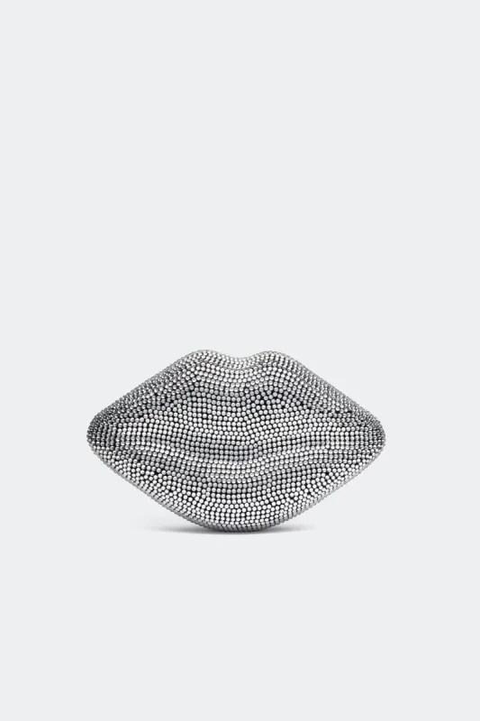 Crystal Lip Clutch in Black/Clear sold by Simon Miller