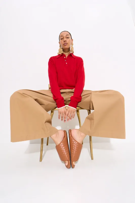 Thorne Twill Pant in Khaki sold by Simon Miller