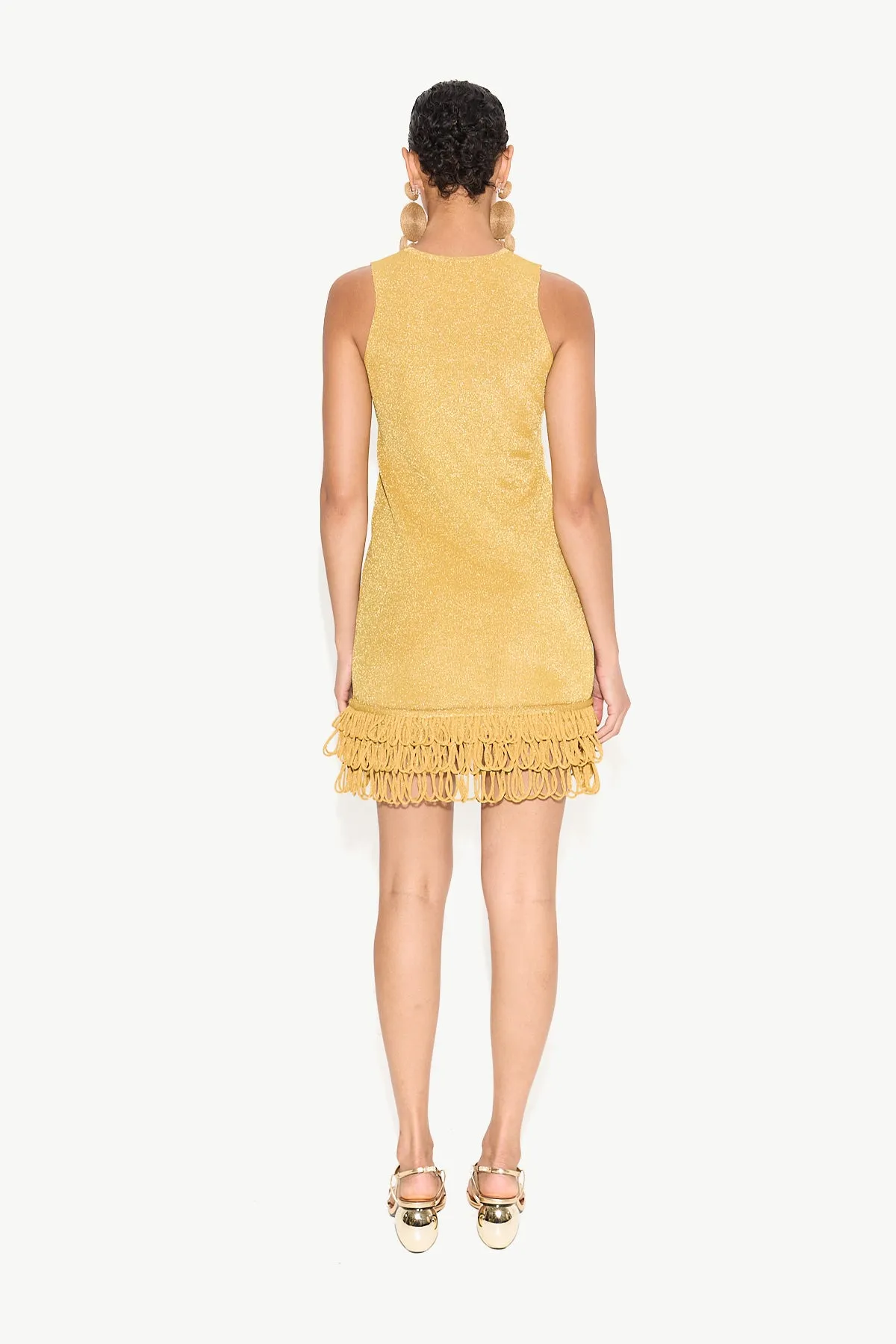 Albers Knit Mini Dress in Star Gold sold by Simon Miller product image thumbnail 4