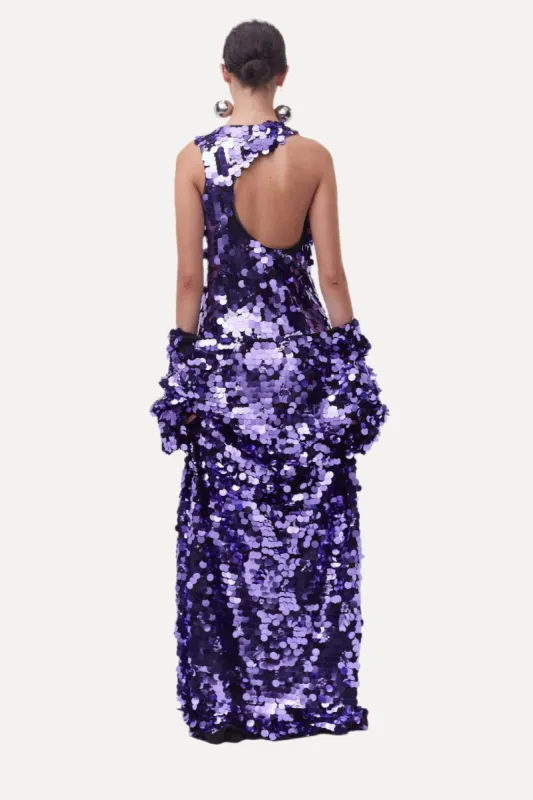 Lou Dress in Disco Purple sold by Simon Miller