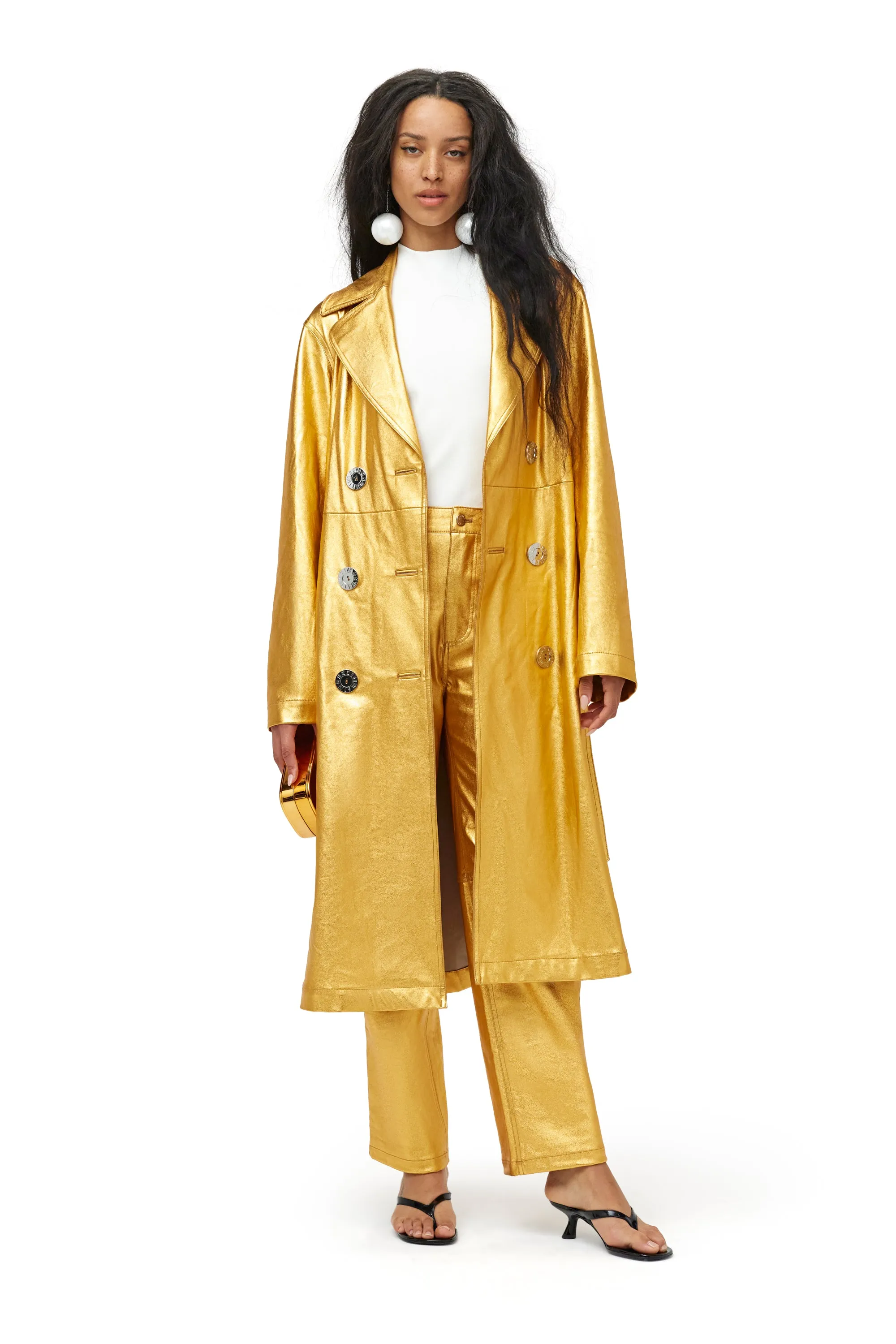 Trouser Pant in Cyber Orange sold by Simon Miller product image thumbnail 5